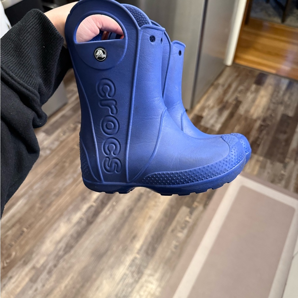 CROCS Kids Vibrant Blue Rain Boots little kids c11